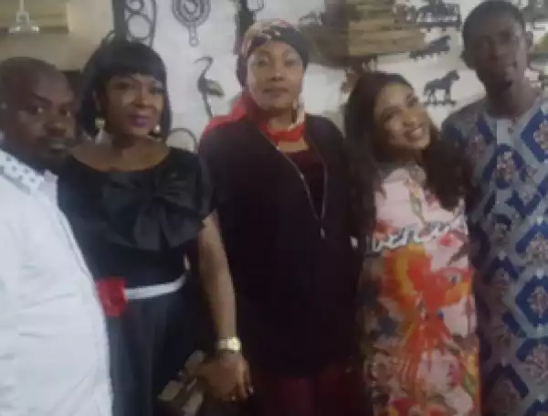 Aki, Tonto Dikeh, Monalisa Chinda And Others Pay Actress Eucharia Anunobi A Condolence Visit (Photos)